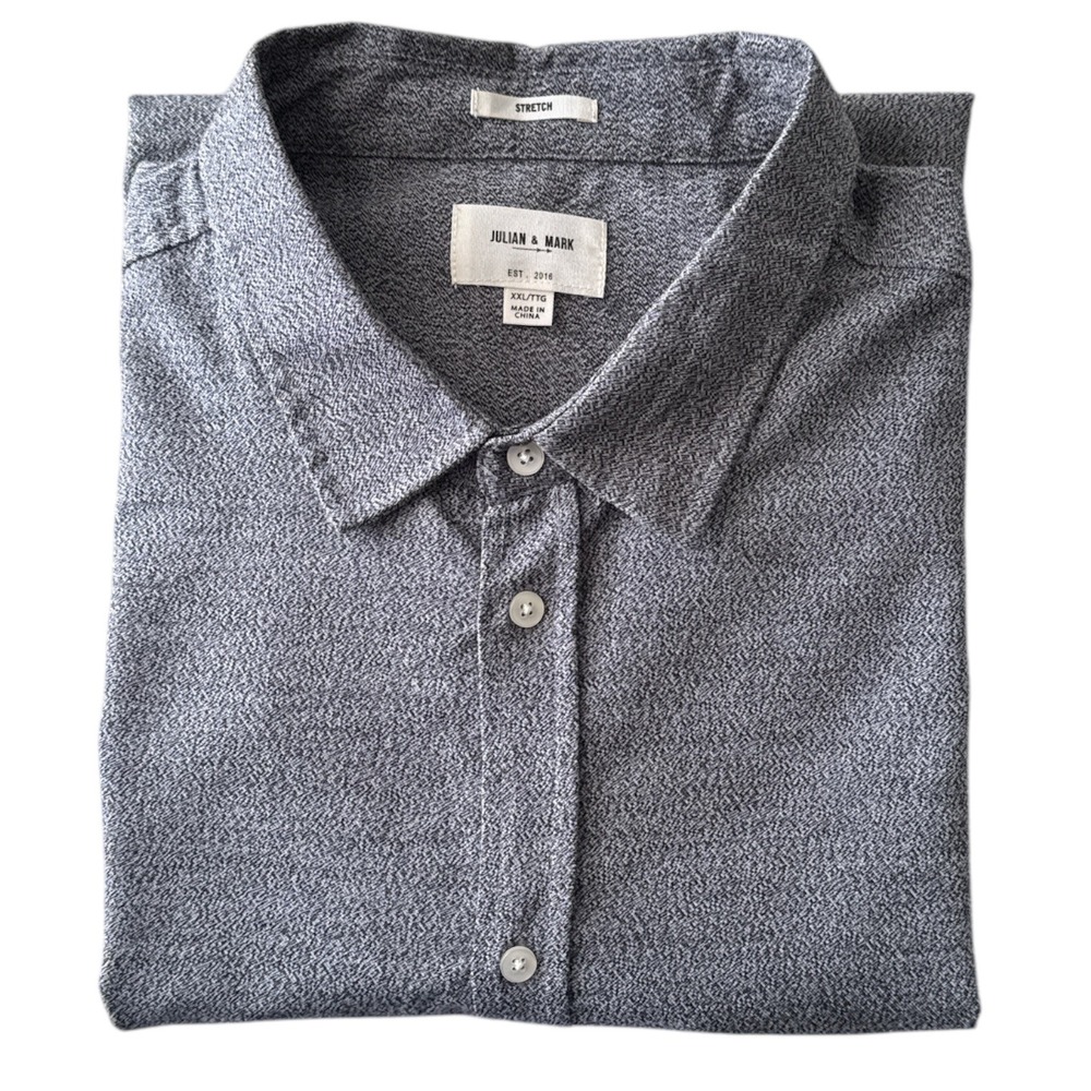 Julian & Mark Stretch Button Down‎ Shirt Long Sleeve Casual Mens Size XXL | $85